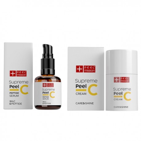 Zestaw z Witaminą C Supreme C Peel Premium Serum + Krem